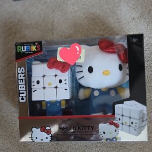 NWT Hello Kitty Rubik's Cube and Plush Set